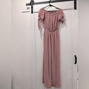 Pink Jumpsuit Rose Color